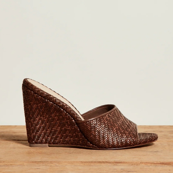 Veronica Beard Dali raffia wedge sandals size 7 - Picture 9 of 9